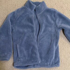 fluffy zip-up jacket